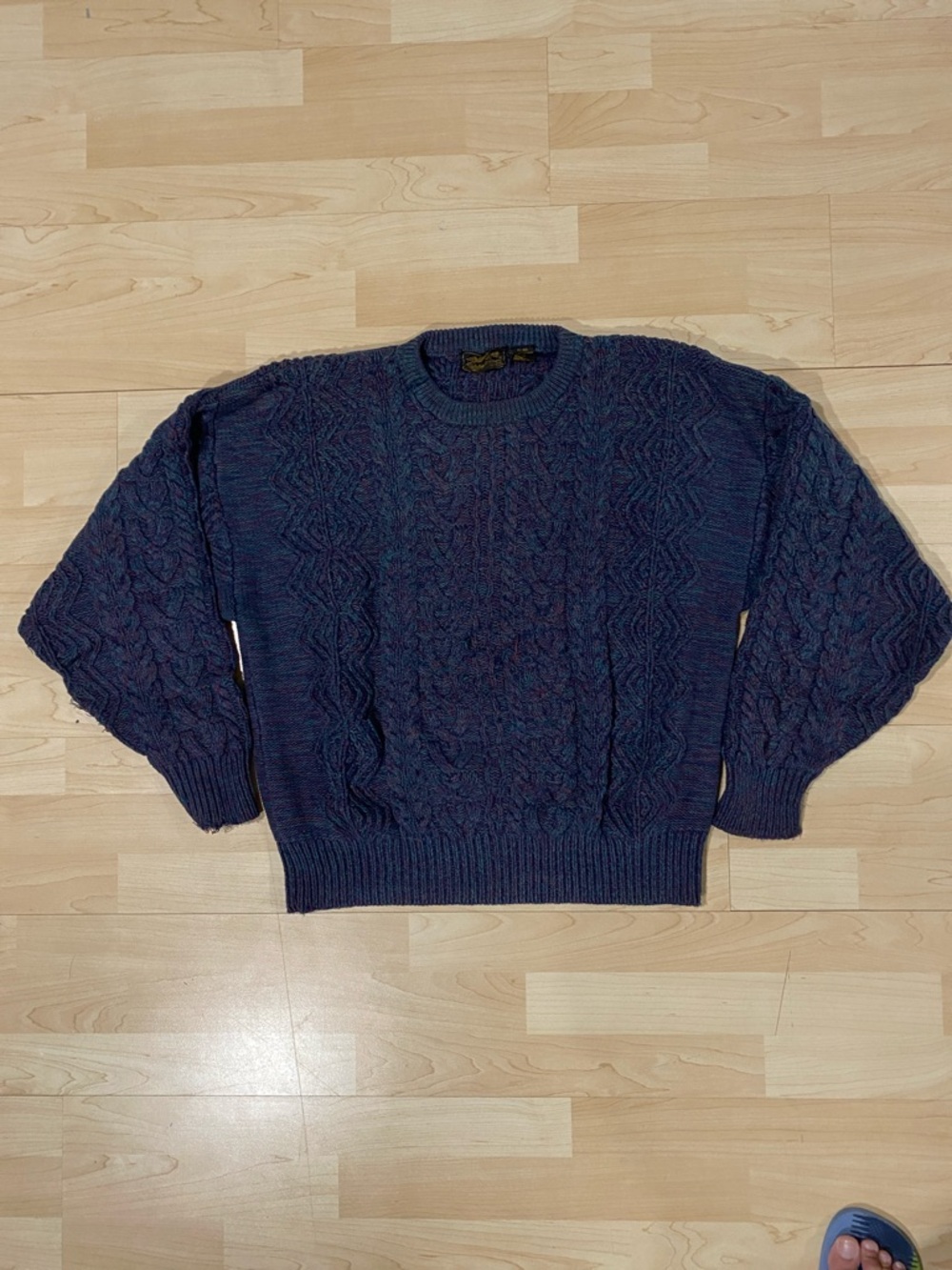 Vintage Eddie Bauer Cable Knit Sweater - Classic Crewneck